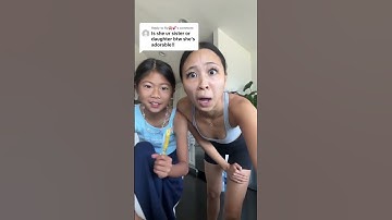 AM I HER MOTHER OR SISTER?! 😭🤫 #shorts