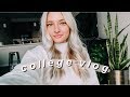 college vlog: last week of class, vitamins/skincare, american eagle + tj maxx haul