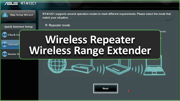 ASUS Router Setup As Wireless Repeater / Wireless Range Extender (Give Permanent IP Address)