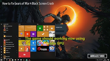 Gears Of War 4: BLACK SCREEN AFTER LOGO then SHUTDOWN (Fix) | Multi GPU laptops only