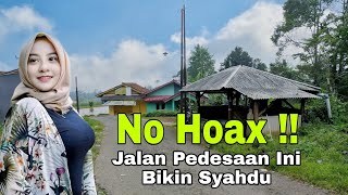 BIKIN BETAH,.Layaknya Lukisan Jalan Di Pedesaan Ini, Suasananya Bikin Syahdu Hingga Lupa Pulang