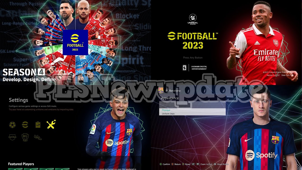 PES 2021 Menu FIFA 22 Dark Edition by PESNewupdate ~