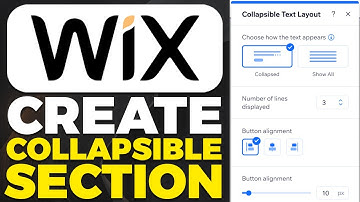 How To Create Collapsible Section in WIX (2025)