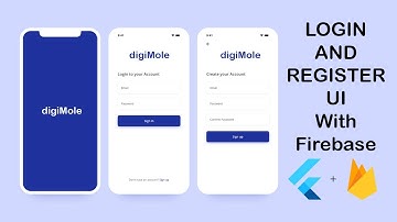 Flutter Firebase Authintication Login and Register UI Source Code