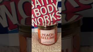 Peach Bellini candle bath and body works
