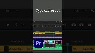 Typewriter Typing Text Effect in Adobe Premiere Pro
