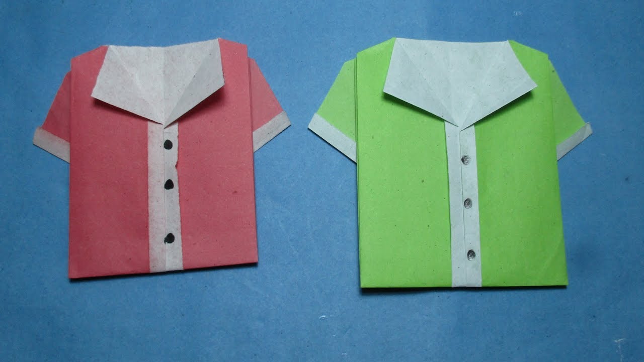 Origami Shirt : How to make paper shirt/ diy tutorials step by step ...