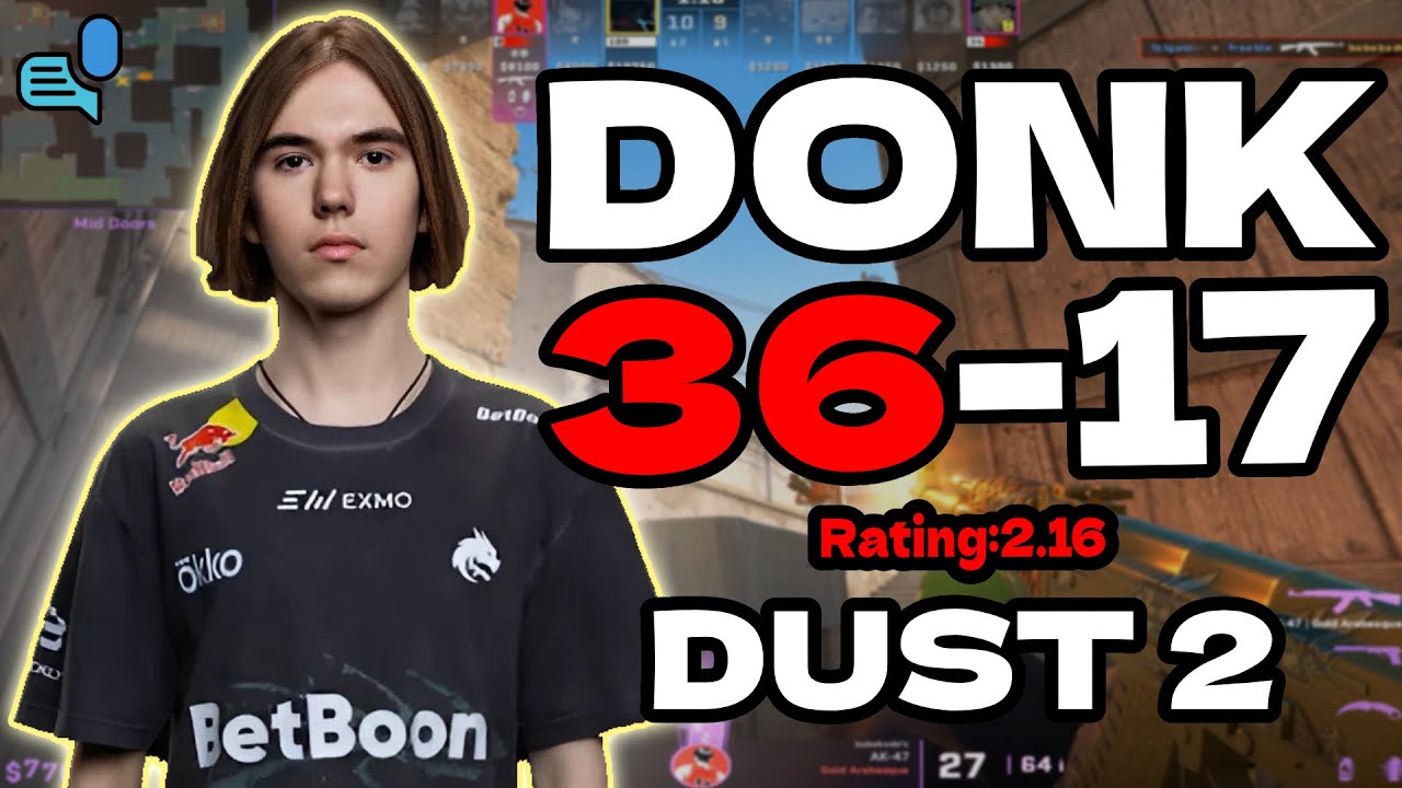 donk (36-17) Rating: 2.16 | dust2 FACEIT EU | +VOICE SoloQ | Jan 11, 2026