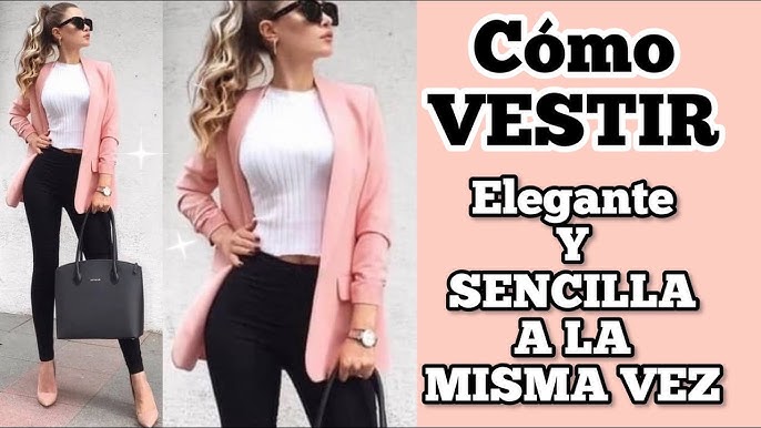 MODA 2024 OUTFITS CÓMO Vestir CON ROPA BÁSICA Y SENCILLA LOOKS CASUALES  PARA MUJER TENDENCIAS 2024 