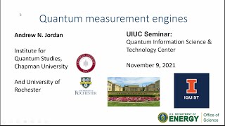 Celebrity Quantum Measurement Engines, presented by Andrew Jordan Net Worth