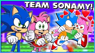 TEAM SONAMY!? - Sonic and Amy REACT to "Sonic CD 10 Metalic Madness Final Boss" by Pedro Araujo