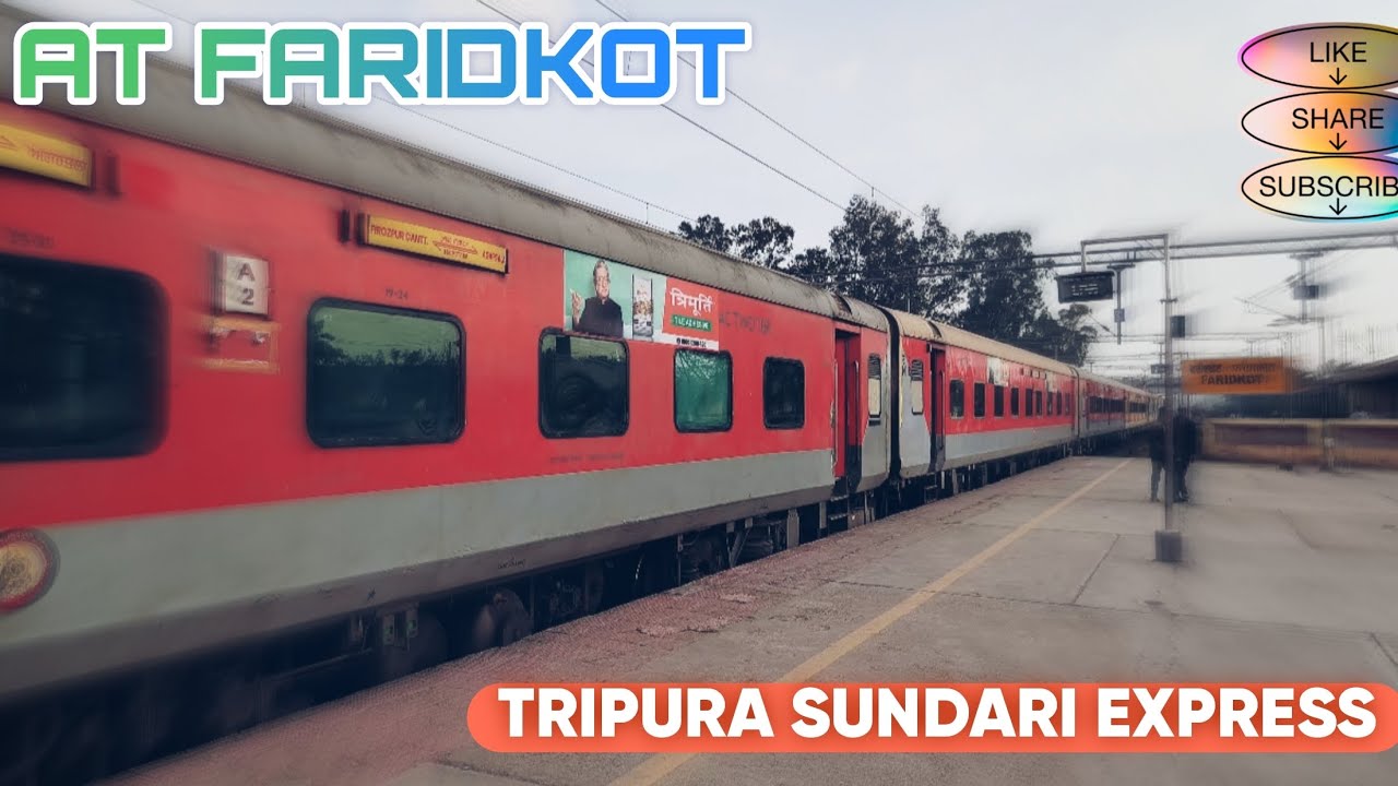 Tripura sundari express departs Faridkot 