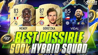 FIFA 22 | MOST OVERPOWERED BEST POSSIBLE 500K HYBRID EVER! | 50K META TEAM | FUT 22 SQUAD BUILDER