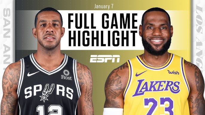 San Antonio Spurs Vs Los Angeles Lakers Full Game Highlights Nba On Espn Youtube