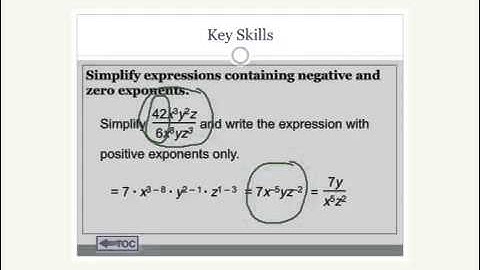 8.4 zero and negative exponents