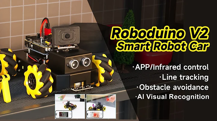 Roboduino V2 AI Vision Car with ESP32 WiFi camera for Arduino UNO