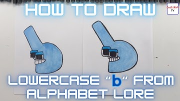 How To Draw Lowercase "b" From Alphabet Lore!!! #craftkidstv #alphabetlore #artforkids #drawing