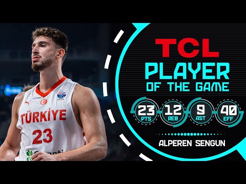 Alperen Sengun flirts with the triple double! | TUR 🇹🇷 vs CZE 🇨🇿 | FIBA EuroBasket 2025