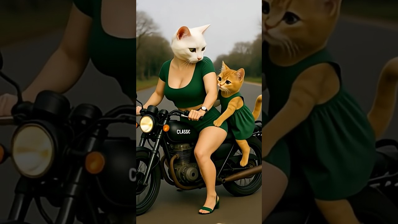 Cute cat and kitten on Classic 