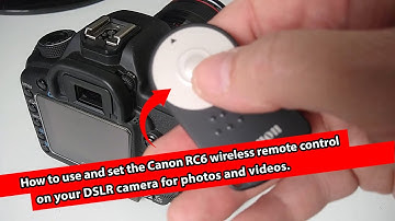 How to use and set the Canon RC6 wireless remote control on your DSLR camera for photos and videos