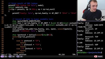 Coding DNS Lookup in C from Scratch