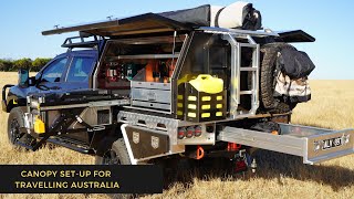 HOW TO SETUP A UTE CANOPY FOR TRAVELLING AUSTRALIA