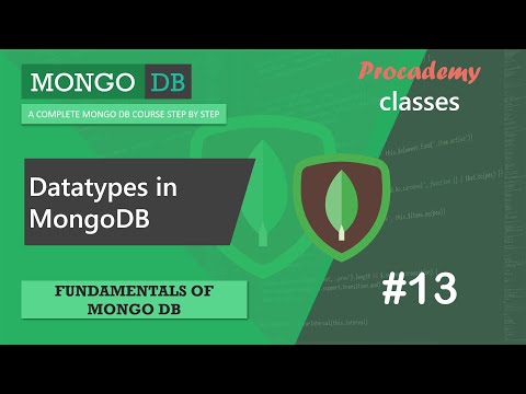 #13  Datatypes in MongoDB | Fundamentals of MongoDB | Complete MongoDB Course 2022