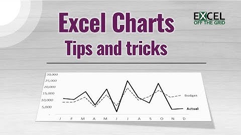 Amazing tips and tricks for Excel charts | Excel Off The Grid