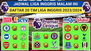 Jadwal Liga Inggris Malam Ini Live SCTV : Chelsea vs Liverpool - Man United vs Wolves | EPL 2023/24