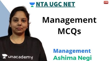 MCQs on Management | Management | Unacademy Live - NTA UGC NET | Ashima Negi