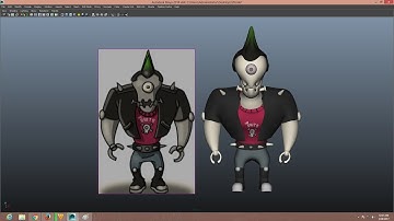 Autodesk Maya 2014 Tutorial PunkRockRobot Character Modeling,Texturing  Part 3