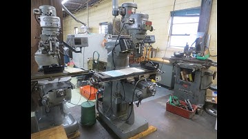 Bridgeport Series I Vertical Milling Machine w Sony LH51-2, 2 Axis DRO