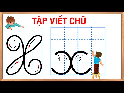 Video Tập viết chữ X |Luyện viết 29 chữ cái tiếng việt - youtube