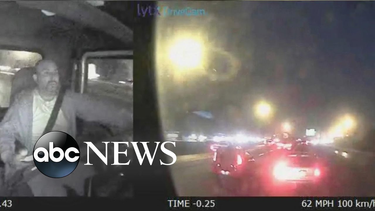 Truck Driver on Phone Before Overturns RAW VIDEO - YouTube