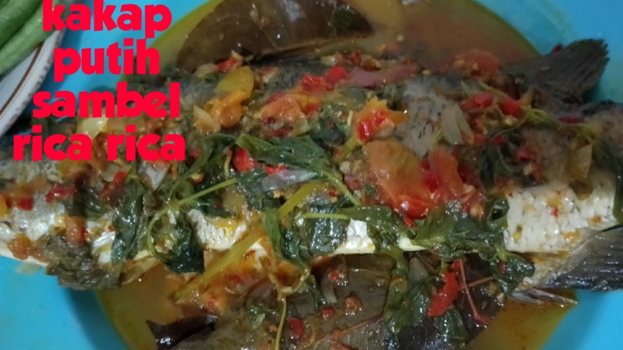 asmr mukbang ikan kakap putih sambel rica rica lalapan lencak - YouTube