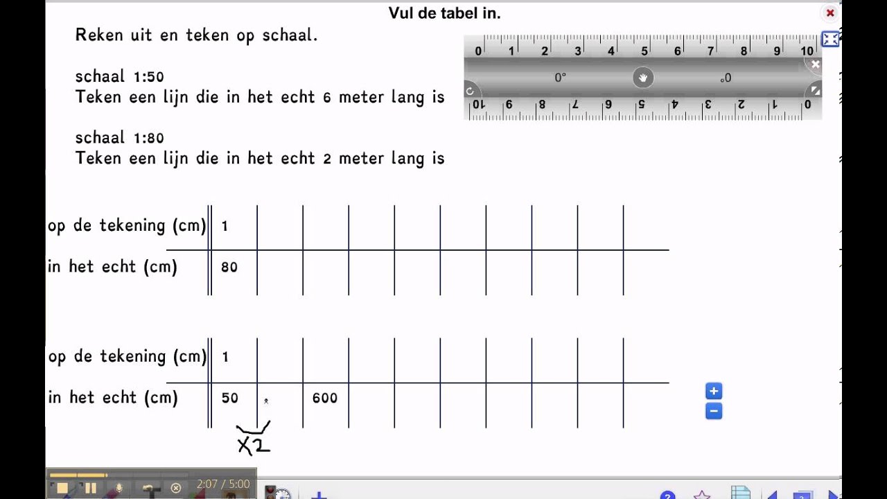 Wonderlijk Pluspunt 3: rekenen groep 7 blok 2 les 8 schaal - YouTube CB-96