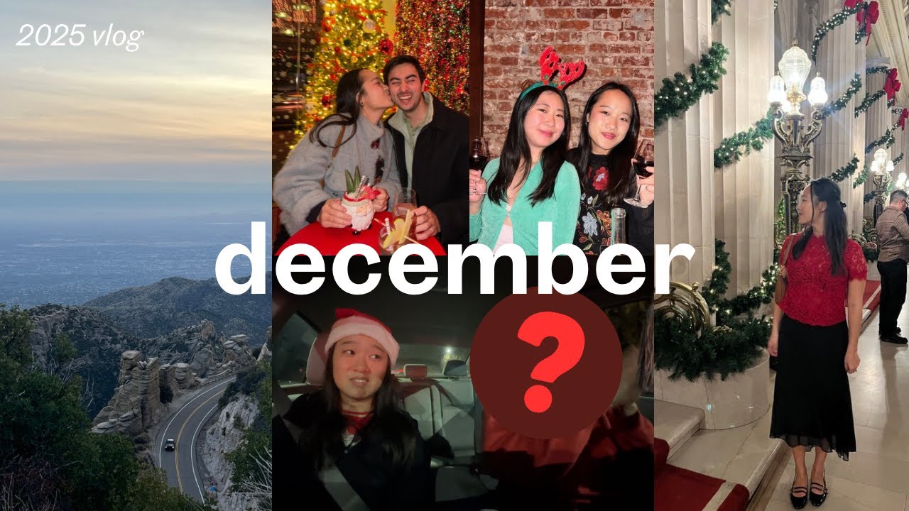 surprise podcast guest! secret santa games, desert hikes | december vlog