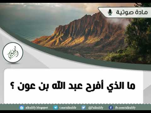 ما الذي أفرح عبد الله بن عون