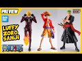 ONE PIECE Luffy, Zoro e Sanji SH Figuarts Bandai PREVIEW / DiegoHDM