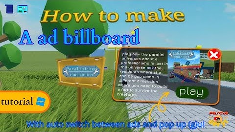 how to make a ad billboard Roblox| with gui