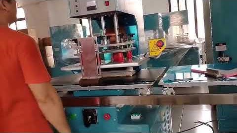 Single head push table car mat logo embossed high frequency welding machine