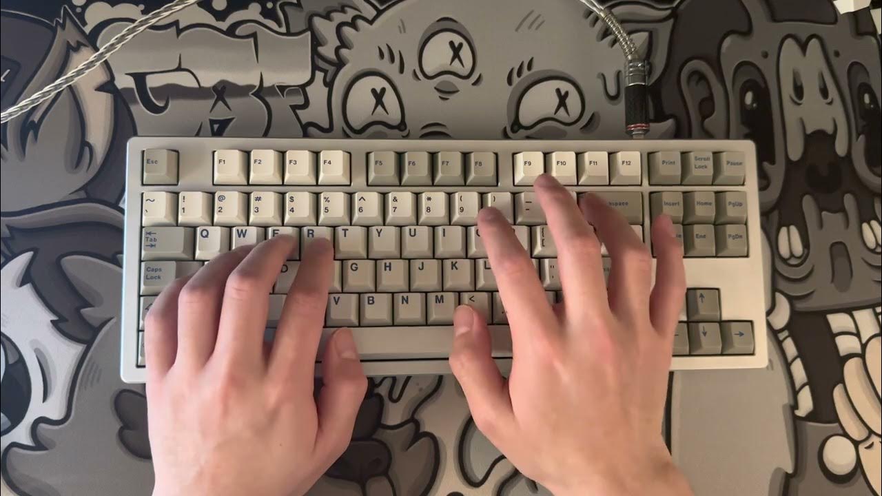 OTD Koala Typing Test Hyperglide Blacks with PC Half Plate YouTube