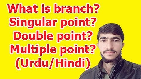 What are singular points ? Fully explained in Urdu/Hindi