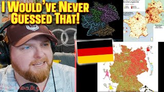 American Reacts to Interesting Maps of Germany