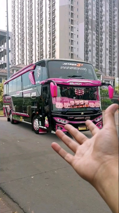 Bus Black Pink 😱, yah editan 😂 #shorts #busindonesia