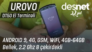 Urovo Dt50 Android 9, 4 Gb Ram 64 Gb Romlu, 2.2 Ghz İşlemcili Çok Güçlü El Terminali Desnette
