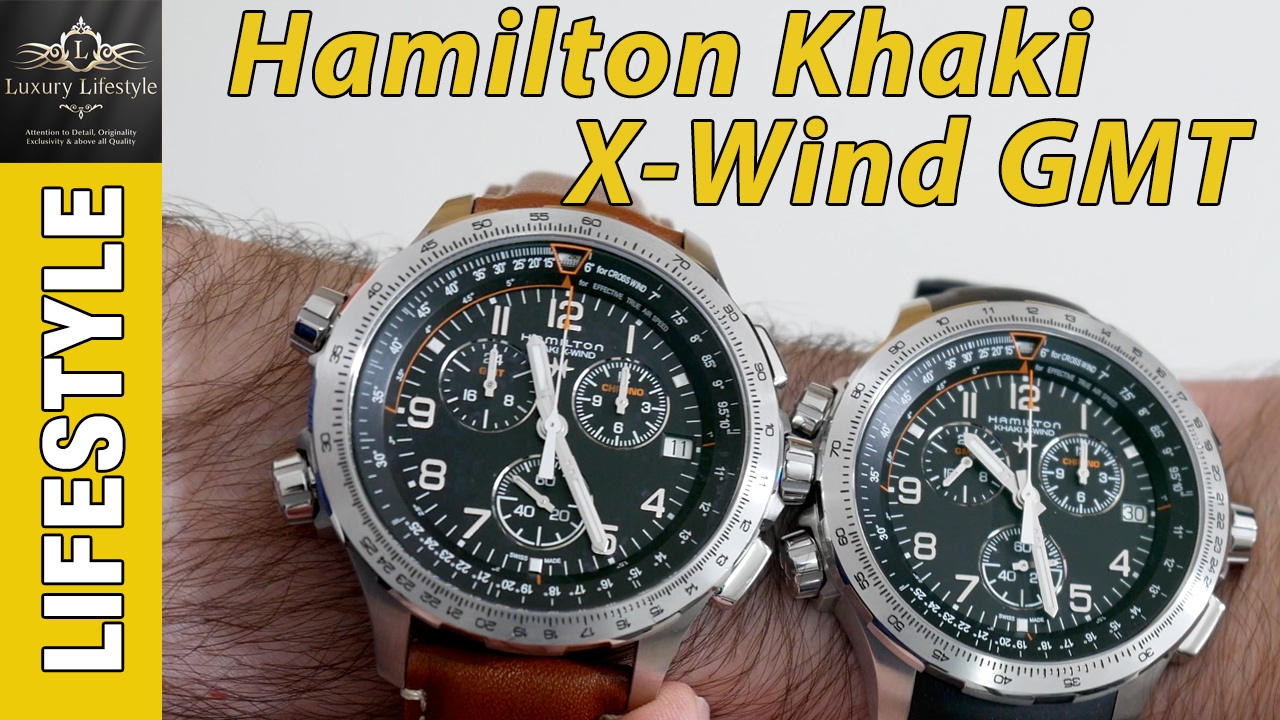Hamilton Khaki Aviation X-Wind Chrono Quartz GMT Watch Review - YouTube