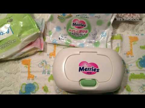 Обзор детских влажных салфеток Moony/ Merries/ Maneki