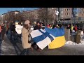 The rally against the war in Ukraine. 26.2.22 Savonlinna Finland