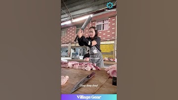 This Butcher is a MEAT-CUTTING MACHINE! #butcher #skills #meat #amazing